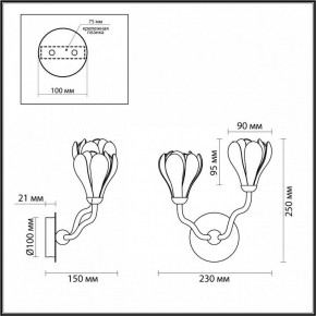 Бра Odeon Light Gardi 5090/2W в Ханты-Мансийске - hanty-mansiysk.ok-mebel.com | фото 4