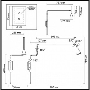 Бра Odeon Light Izzy 7031/1W в Ханты-Мансийске - hanty-mansiysk.ok-mebel.com | фото 4