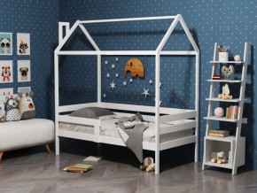Детская кровать-домик из массива березы Соня-6 (Белый/Лак) в Ханты-Мансийске - hanty-mansiysk.ok-mebel.com | фото 1