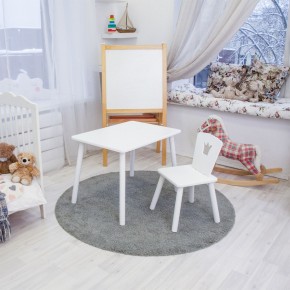 Детский комплект стол и стул «Корона» Rolti Baby (белый/белый, массив березы/мдф) в Ханты-Мансийске - hanty-mansiysk.ok-mebel.com | фото 2