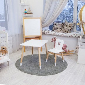 Детский комплект стол и стул «Корона» Rolti Baby (белый/береза, массив березы/мдф) в Ханты-Мансийске - hanty-mansiysk.ok-mebel.com | фото 3