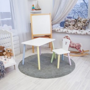 Детский комплект стол и стул «Корона» Rolti Baby (белый/цветной, массив березы/мдф) в Ханты-Мансийске - hanty-mansiysk.ok-mebel.com | фото 2