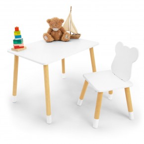 Детский комплект стол и стул «Мишка» Rolti Baby (белый/береза, массив березы/мдф) в Ханты-Мансийске - hanty-mansiysk.ok-mebel.com | фото 2