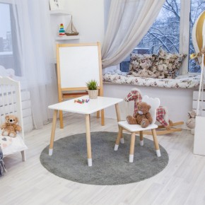 Детский комплект стол и стул «Мишка» Rolti Baby (белый/береза, массив березы/мдф) в Ханты-Мансийске - hanty-mansiysk.ok-mebel.com | фото 6