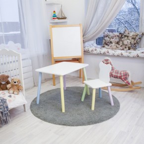 Детский комплект стол и стул «Мишка» Rolti Baby (белый/цветной, массив березы/мдф) в Ханты-Мансийске - hanty-mansiysk.ok-mebel.com | фото 2