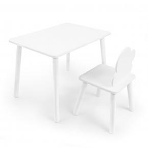 Детский комплект стол и стул «Облачко» Rolti Baby (белый/белый, массив березы/мдф) в Ханты-Мансийске - hanty-mansiysk.ok-mebel.com | фото 1