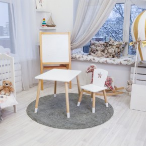 Детский комплект стол и стул «Звезда» Rolti Baby (белый/береза, массив березы/мдф) в Ханты-Мансийске - hanty-mansiysk.ok-mebel.com | фото 3