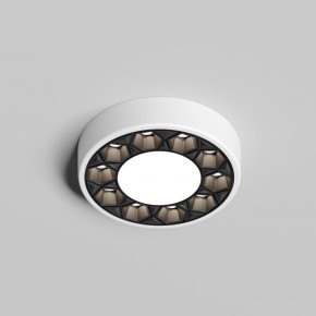 DK2440-WB Встраиваемый светильник DUAL 5+5 Вт, LED 4000K, IP 20, d90mm, белый/черный, алюминий/акрил в Ханты-Мансийске - hanty-mansiysk.ok-mebel.com | фото