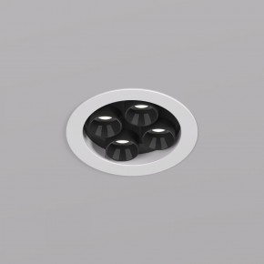 DK2510-WB Встраиваемый светильник SPACE со светодиодом d65 220V 8W 38° 4000К IP20 белый/черный алюминий в Ханты-Мансийске - hanty-mansiysk.ok-mebel.com | фото