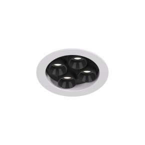 DK2510-WB Встраиваемый светильник SPACE со светодиодом d65 220V 8W 38° 4000К IP20 белый/черный алюминий в Ханты-Мансийске - hanty-mansiysk.ok-mebel.com | фото 4