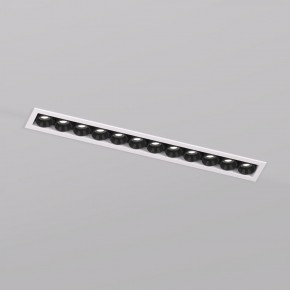 DK2515-WB Встраиваемый светильник SPACE со светодиодом L240mm 220V 20W 38° 4000К IP20 белый/черный алюминий в Ханты-Мансийске - hanty-mansiysk.ok-mebel.com | фото