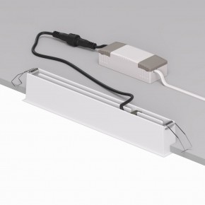 DK2515-WB Встраиваемый светильник SPACE со светодиодом L240mm 220V 20W 38° 4000К IP20 белый/черный алюминий в Ханты-Мансийске - hanty-mansiysk.ok-mebel.com | фото 3