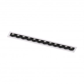DK2515-WB Встраиваемый светильник SPACE со светодиодом L240mm 220V 20W 38° 4000К IP20 белый/черный алюминий в Ханты-Мансийске - hanty-mansiysk.ok-mebel.com | фото 4