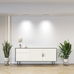 DK2515-WB Встраиваемый светильник SPACE со светодиодом L240mm 220V 20W 38° 4000К IP20 белый/черный алюминий в Ханты-Мансийске - hanty-mansiysk.ok-mebel.com | фото 7
