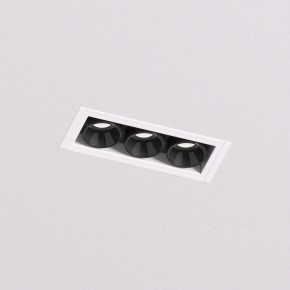 DK2530-WB Встраиваемый светильник SPACE со светодиодом под шпатлевку L69mm 220V 6W 38° 4000К IP20 белый/черный алюминий в Ханты-Мансийске - hanty-mansiysk.ok-mebel.com | фото