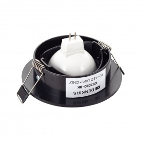 DK3020-BK Встраиваемый светильник, IP 20, 10 Вт, GU5.3, LED, черный, пластик в Ханты-Мансийске - hanty-mansiysk.ok-mebel.com | фото 3