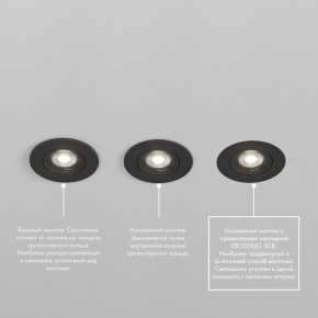 DK3020-BK Встраиваемый светильник, IP 20, 10 Вт, GU5.3, LED, черный, пластик в Ханты-Мансийске - hanty-mansiysk.ok-mebel.com | фото 5