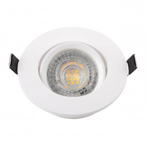 DK3020-WH Встраиваемый светильник, IP 20, 10 Вт, GU5.3, LED, белый, пластик в Ханты-Мансийске - hanty-mansiysk.ok-mebel.com | фото 4