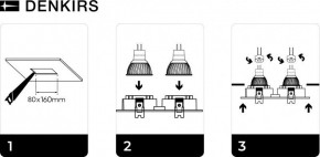 DK3022-WH Встраиваемый светильник, IP 20, 10 Вт, GU5.3, LED, белый, пластик в Ханты-Мансийске - hanty-mansiysk.ok-mebel.com | фото 6