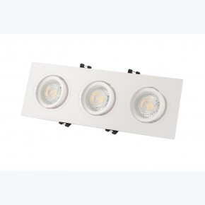 DK3023-WH Встраиваемый светильник, IP 20, 10 Вт, GU5.3, LED, белый, пластик в Ханты-Мансийске - hanty-mansiysk.ok-mebel.com | фото 3