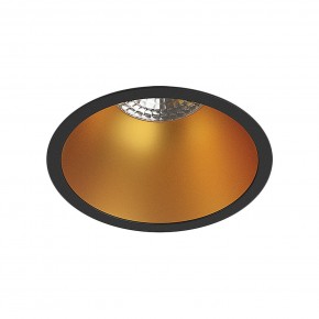 DK3026-BG Встраиваемый светильник, IP 20, 10 Вт, GU5.3, LED, черный/золотой, пластик в Ханты-Мансийске - hanty-mansiysk.ok-mebel.com | фото