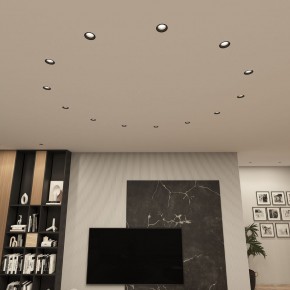 DK3055-BK Встраиваемый светильник, IP 20, 10 Вт, GU5.3, LED, черный, пластик в Ханты-Мансийске - hanty-mansiysk.ok-mebel.com | фото 3