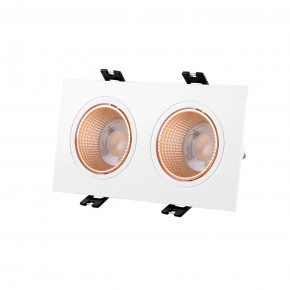 DK3072-WBR Встраиваемый светильник, IP 20, 10 Вт, GU5.3, LED, белый/бронзовый, пластик в Ханты-Мансийске - hanty-mansiysk.ok-mebel.com | фото