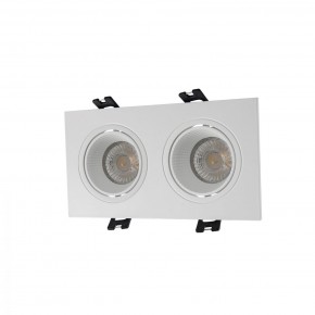 DK3072-WH Встраиваемый светильник, IP 20, 10 Вт, GU5.3, LED, белый/белый, пластик в Ханты-Мансийске - hanty-mansiysk.ok-mebel.com | фото
