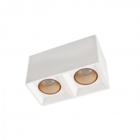 DK3085-WH+BR Светильник накладной IP 20, 10 Вт, GU5.3, LED, белый/бронзовый, пластик в Ханты-Мансийске - hanty-mansiysk.ok-mebel.com | фото