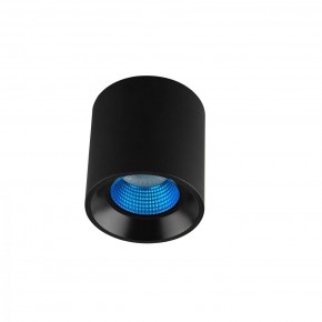DK3090-BK+CY Светильник накладной IP 20, 10 Вт, GU5.3, LED, черный/голубой, пластик в Ханты-Мансийске - hanty-mansiysk.ok-mebel.com | фото