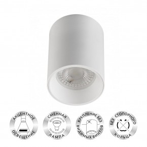 DK3110-WH Светильник накладной IP 20, 10 Вт, GU5.3, LED, белый, пластик в Ханты-Мансийске - hanty-mansiysk.ok-mebel.com | фото