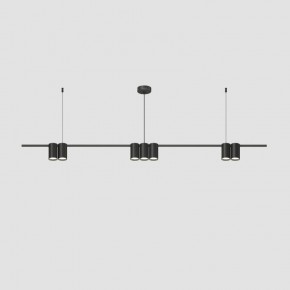 DK4063-BK Подвесной светильник ORBIT, IP20, 7xGU10 LED до 15 Вт, черный матовый, алюминий в Ханты-Мансийске - hanty-mansiysk.ok-mebel.com | фото