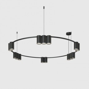 DK4067-BK Подвесной светильник ORBIT, IP20, 15xGU10 LED до 15 Вт, черный матовый, алюминий в Ханты-Мансийске - hanty-mansiysk.ok-mebel.com | фото