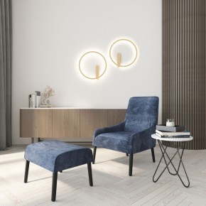 DK5035-SG Бра ROUND со светодиодом, IP20, 24W, 3000/4000/6500K, матовое золото, алюминий в Ханты-Мансийске - hanty-mansiysk.ok-mebel.com | фото 7