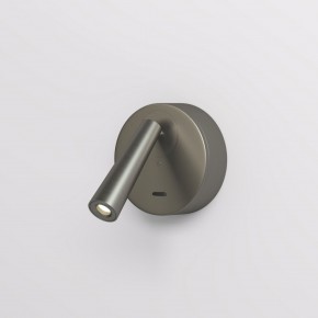 DK5072-DN Бра SHINE WALL со светодиодом, D104*H68, IP20, 3000К, 3W, RA?90, темный никель, алюминий в Ханты-Мансийске - hanty-mansiysk.ok-mebel.com | фото
