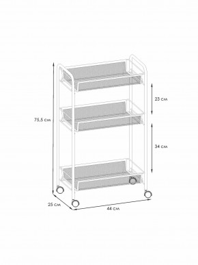 Э 322 С Этажерка "Ладья 2К" Серый в Ханты-Мансийске - hanty-mansiysk.ok-mebel.com | фото 2