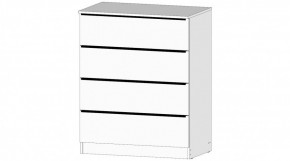 ЭЛЕГАНТ Комод 4 ящика (белый) в Ханты-Мансийске - hanty-mansiysk.ok-mebel.com | фото
