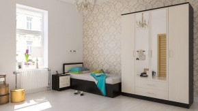Фиеста Кровать 0900, цвет венге/дуб лоредо, ШхГхВ 93,5х203,5х80 см., сп.м. 900х2000 мм., без матраса, основание есть в Ханты-Мансийске - hanty-mansiysk.ok-mebel.com | фото 5