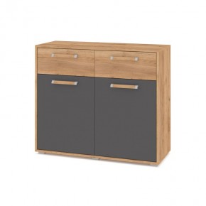 ФЛОРИДА Ф42 Комод (дуб золотой/графит) в Ханты-Мансийске - hanty-mansiysk.ok-mebel.com | фото