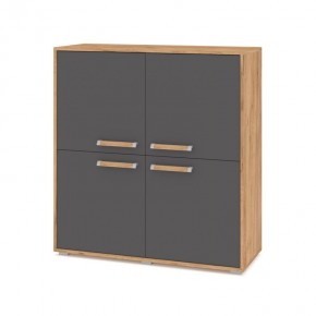 ФЛОРИДА Ф43 Комод (дуб золотой/графит) в Ханты-Мансийске - hanty-mansiysk.ok-mebel.com | фото