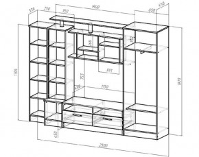 ОСКАР Гостиная (Венге/Анкор светлый) в Ханты-Мансийске - hanty-mansiysk.ok-mebel.com | фото 2