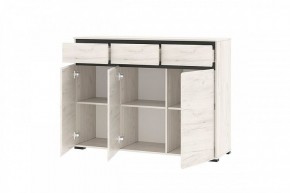 ГРЕТТА Комод 3С3Я 3дв, 3ящ (дуб крафт) в Ханты-Мансийске - hanty-mansiysk.ok-mebel.com | фото 2