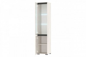 ГРЕТТА Пенал-витрина 1В1С (дуб крафт) в Ханты-Мансийске - hanty-mansiysk.ok-mebel.com | фото 2