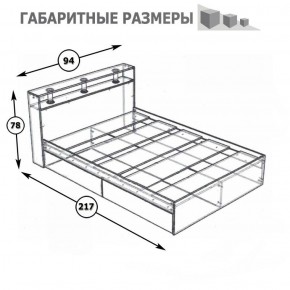 Камелия Кровать 0900, цвет белый, ШхГхВ 93,5х217х78,2 см., сп.м. 900х2000 мм., без матраса, основание есть в Ханты-Мансийске - hanty-mansiysk.ok-mebel.com | фото 3