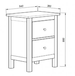 Комод 02 Кантри белый с двумя ящиками в Ханты-Мансийске - hanty-mansiysk.ok-mebel.com | фото 3