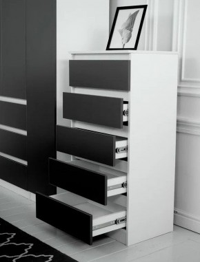 Комод 600 Парус (Белый/Графит) в Ханты-Мансийске - hanty-mansiysk.ok-mebel.com | фото 2