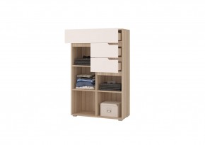 Комод АНТАЛИЯ (Сонома/Белый софт) в Ханты-Мансийске - hanty-mansiysk.ok-mebel.com | фото 2