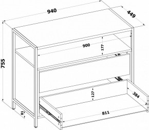 Комод Т-400 в Ханты-Мансийске - hanty-mansiysk.ok-mebel.com | фото 4
