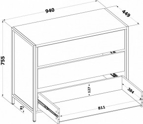 Комод Т-401 в Ханты-Мансийске - hanty-mansiysk.ok-mebel.com | фото 4