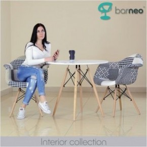 Кресло Barneo N-14 Patchwork черно-белый в Ханты-Мансийске - hanty-mansiysk.ok-mebel.com | фото 3